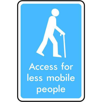 Access for less mobile people