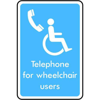 Telephone for wheelchair users