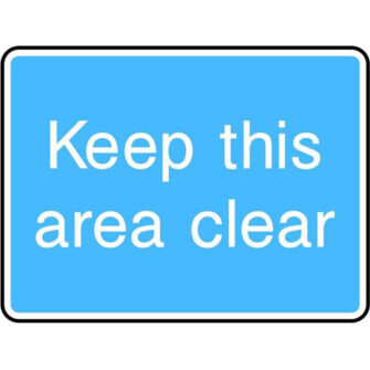 Keep this area clear