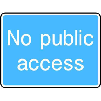 No public access