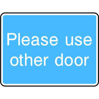 Please use other door