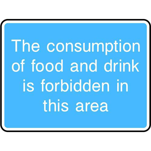 The consumption of food and drink is forbidden 1 The consumption of food and drink is forbidden