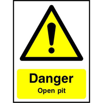 Danger Open pit