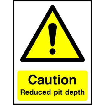 Caution Reduced pit depth