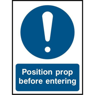 Position prop before entering