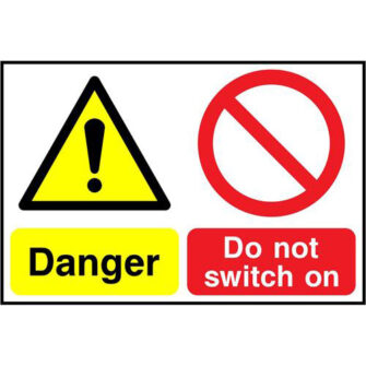Danger Do not switch on