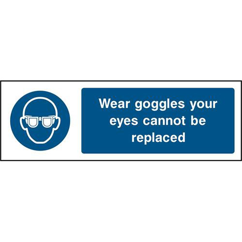 Wear goggles your eyes cannot be replaced 1 Wear goggles your eyes cannot be replaced