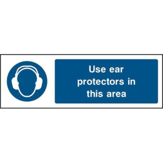 Use ear protectors in this area