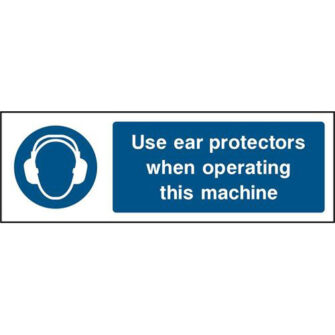 Use ear protectors when operating this machine