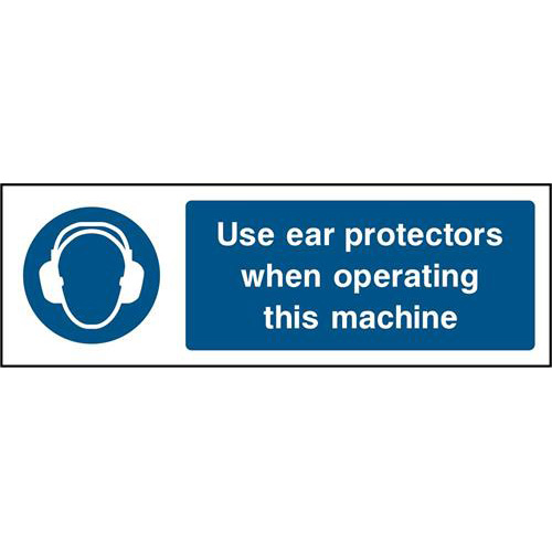 Use ear protectors when operating this machine 1 Use ear protectors when operating this machine