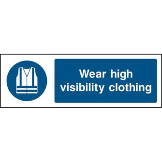 Wear high visibility clothing