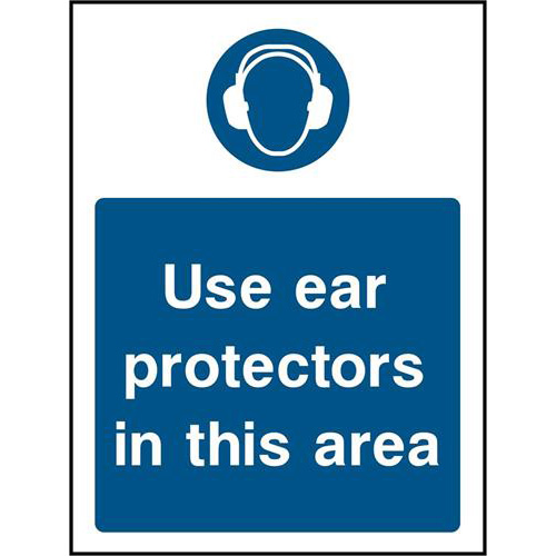 Use ear protectors in this area 1 Use ear protectors in this area