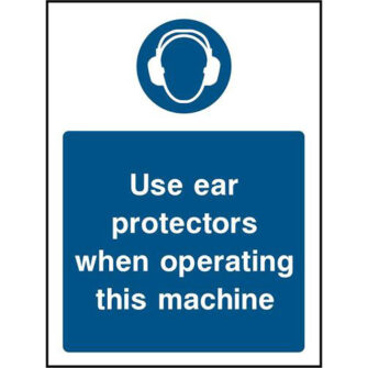Use ear protectors when operating this machine