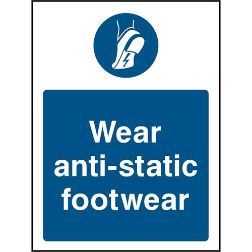 Wear anti-static footwear 1 Footwear