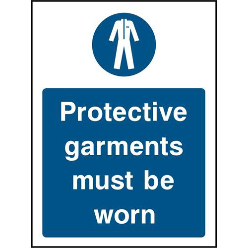 Protective garments must be worn 1 Protective garments must be worn
