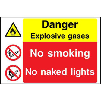 Danger Explosive gases