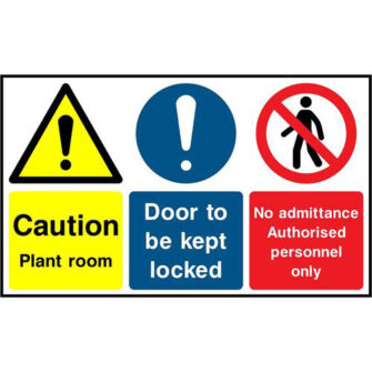 Caution Plant Room