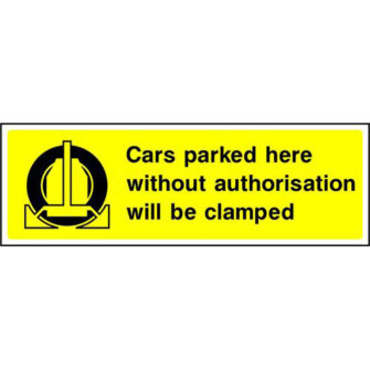 Cars will be clamped