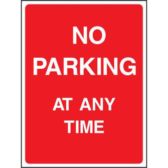 NO PARKING AT ANY TIME