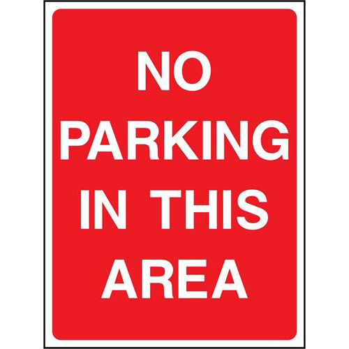 NO PARKING IN THIS AREA 1 NO PARKING IN THIS AREA