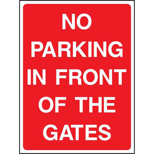 NO PARKING IN FRONT OF THE GATES 1 NO PARKING IN FRONT OF THE GATES