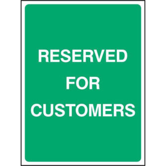 RESERVED FOR CUSTOMERS