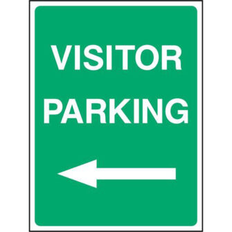 VISITOR PARKING (left arrow)