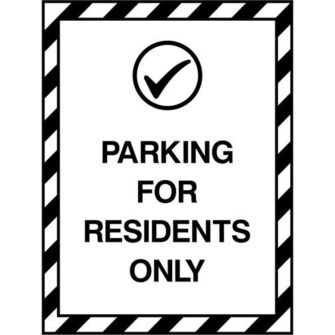 PARKING FOR RESIDENTS ONLY