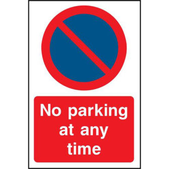 No Parking at any time