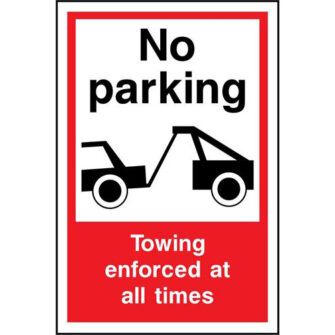 No Parking Towing enforced at all times
