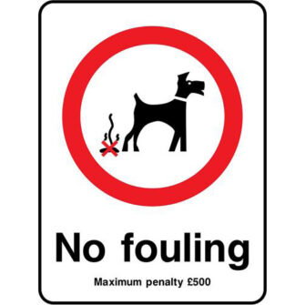 No fouling Maximum penalty £500