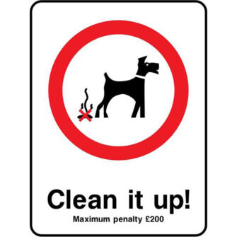 Clean it up! Maximum penalty £200