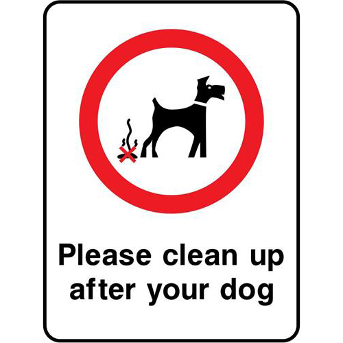 Please clean up after your dog 1 Please clean up after your dog