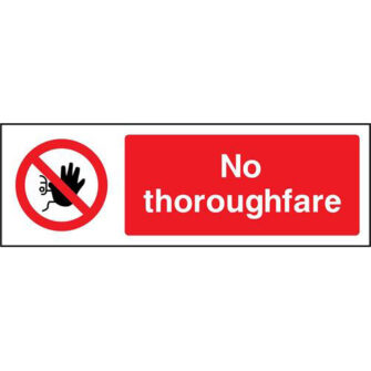 No thoroughfare