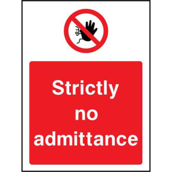 Strictly no admittance