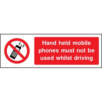 No mobile phones whilst driving