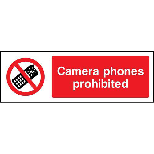 Camera phones prohibited 1 Camera phones prohibited