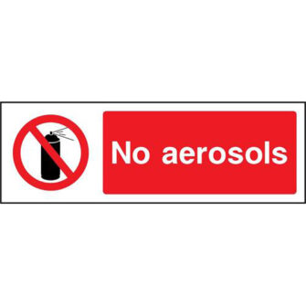 No aerosols