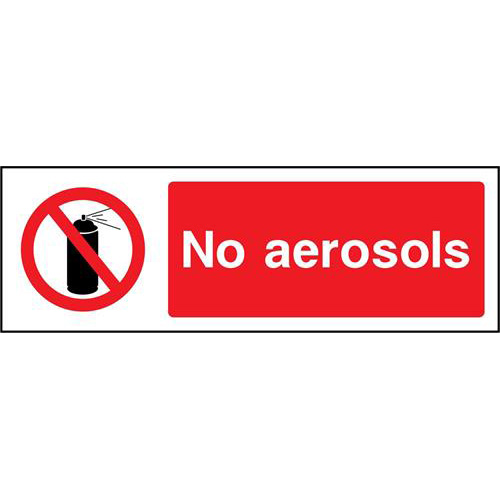 No aerosols 1 No aerosols