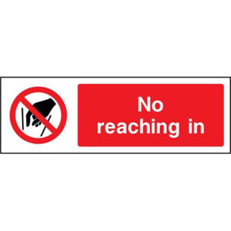 No reaching in