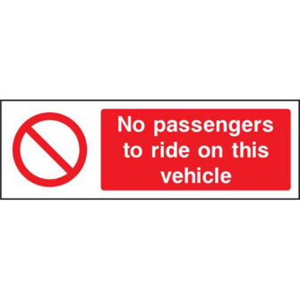 No passengers to ride on this vehicle