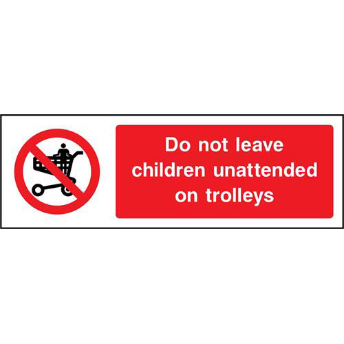 Do not leave children unattended on trolleys 1 Do not leave children unattended on trolleys