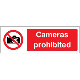 Cameras prohibited