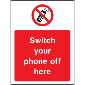 Switch your phone off here