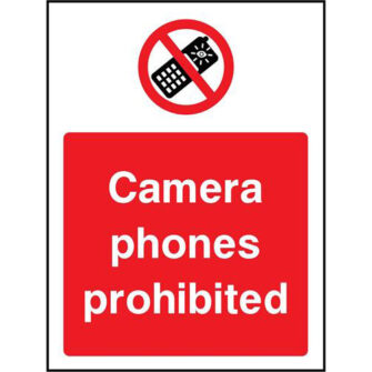 Cameras prohibited