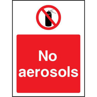 No aerosols