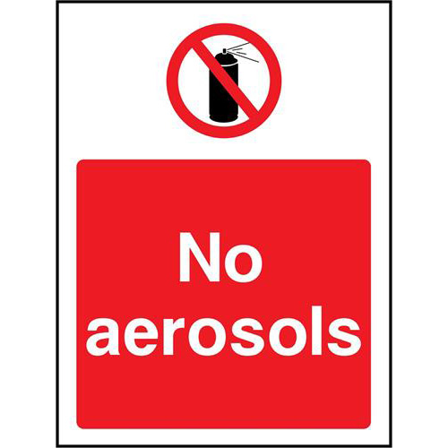 No aerosols 1 No aerosols