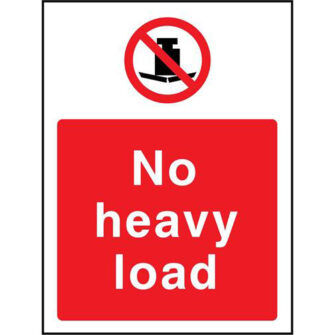 No heavy load