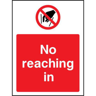 No reaching in