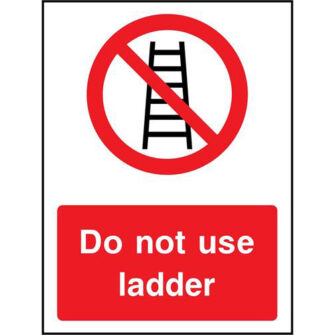 Do not use ladder
